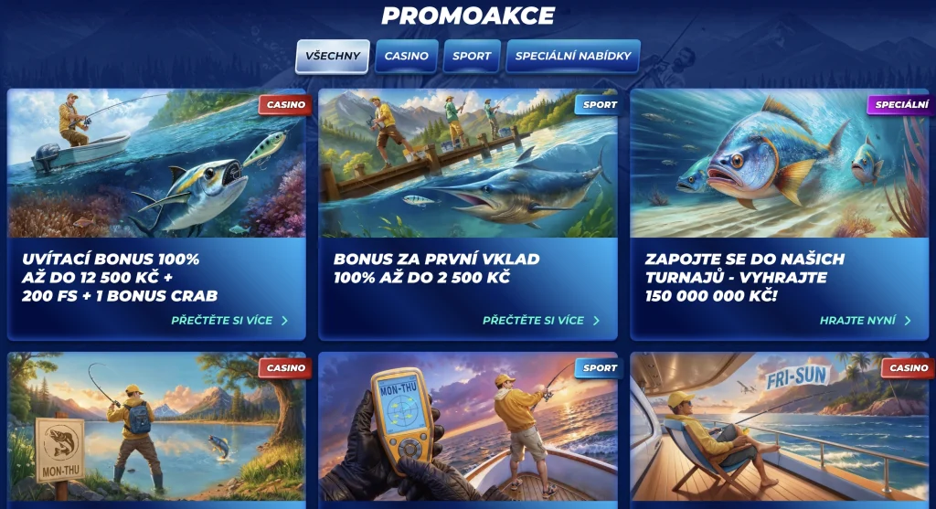 Bassbet bonusy a akce